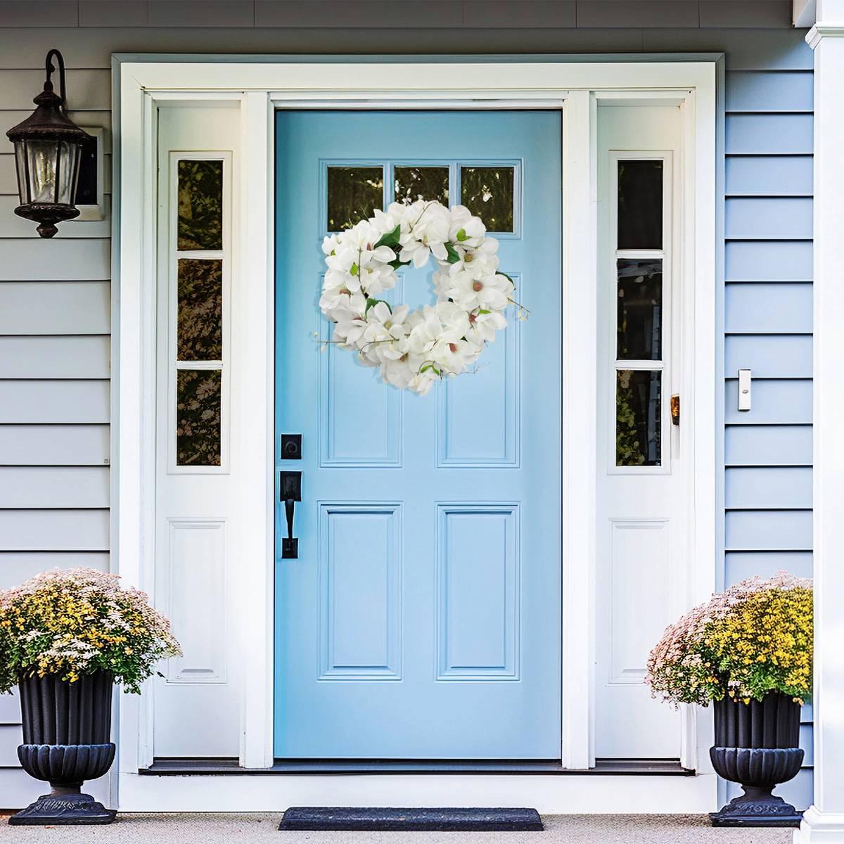 Northlight Seasonal Artificial White Magnolias Spring Wreath