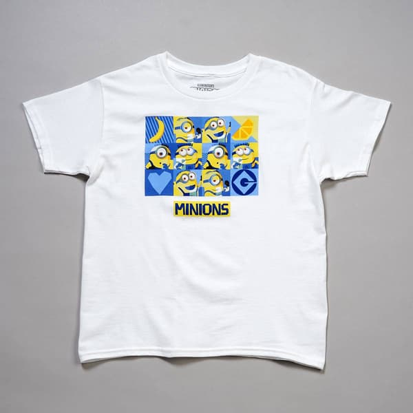 Boys (8-20) Hybrid Checkered Minions Tee - image 
