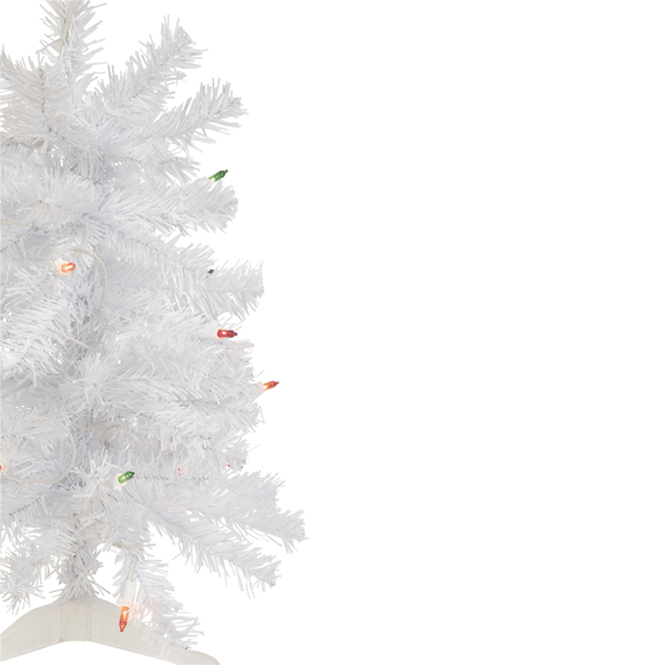Northlight 2ft. Pre-Lit Slim Woodbury White Pine Christmas Tree
