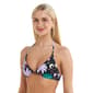 Juniors California Sunshine Picot Edge Halter Neck Swim Top - image 1