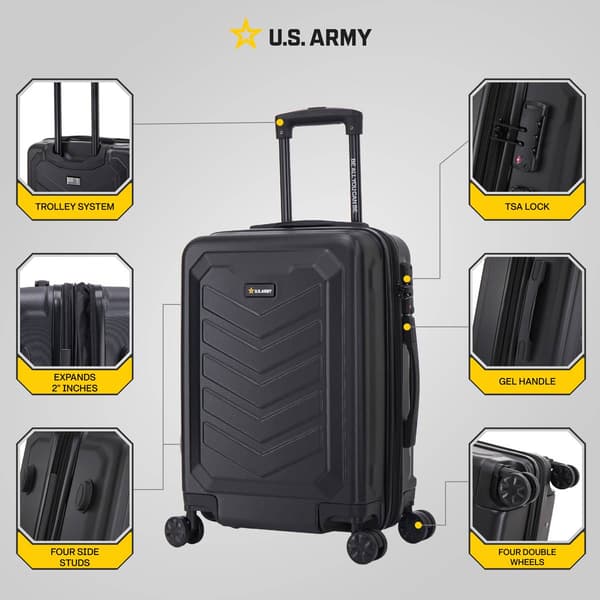 U.S. Army Fox Pro 20in. Expandable Carry-On w/ TSA Lock