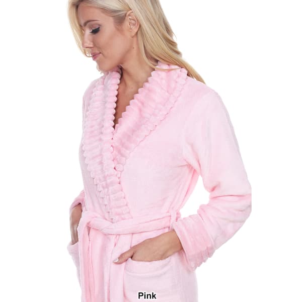 Womens White Mark Super Soft Lounge Robe