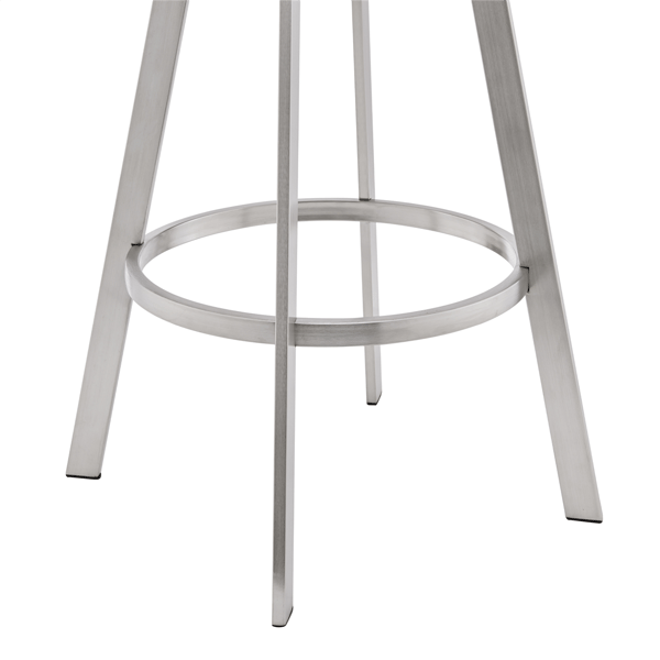 Armen Living Chelsea 25in. Faux Leather Swivel Counter Stool