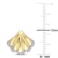Sophia B 10kt. Gold 1/10ct. Diamond Seashell Stud Earrings - image 3