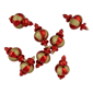 Northlight 8ct. Red & Gold Finial Christmas Ornaments - image 5