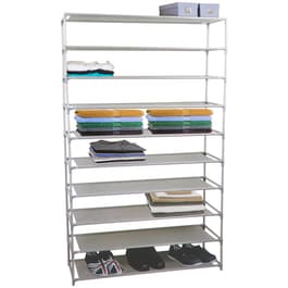 HDS Trading 30 Pair Non-Woven Shoe Rack