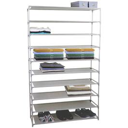 HDS Trading 30 Pair Non-Woven Shoe Rack
