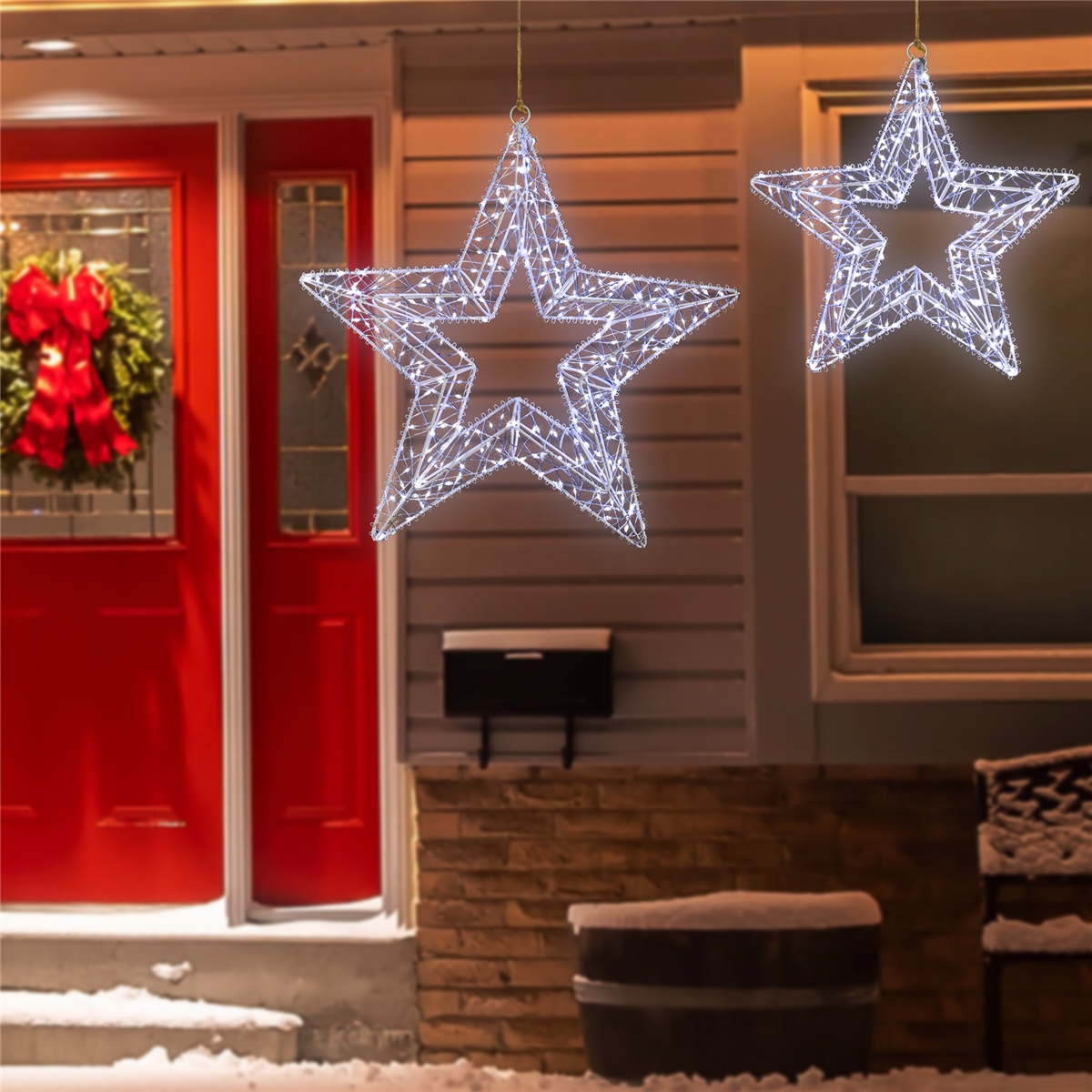 Northlight LED Stars Outdoor Christmas Decorations - Set of 2