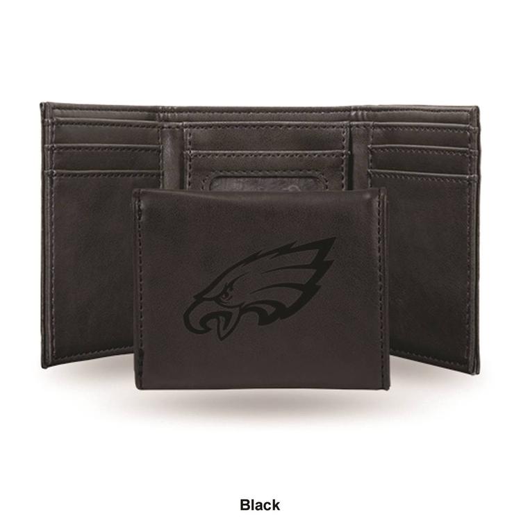 Mens NFL Philadelphia Eagles Faux Leather Trifold Wallet