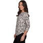 Womens Emaline Key Items 3/4 Sleeve Boat Neck Stallion Blouse - image 4