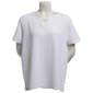 Plus Size Hasting & Smith Short Sleeve Keyhole Textured Blouse - image 1