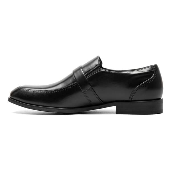 Mens Stacy Adams Buckley Moc Toe Ornament Slip-On Oxfords