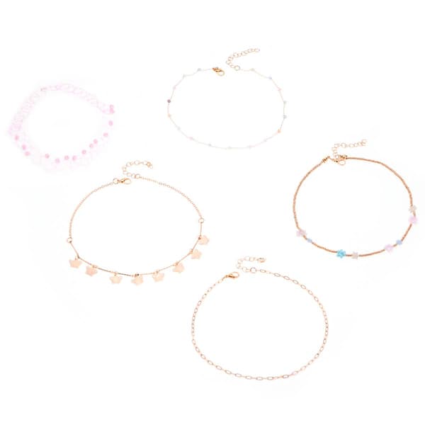 Ashley Flower/Butterfly 5pc. Choker Set - image 
