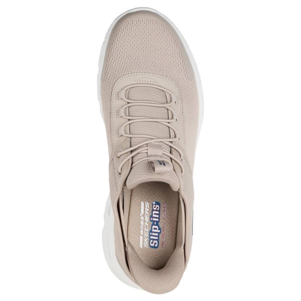 Mens Skechers Slip ins: Bobs Arc Waves - Slick Turn Ath Sneakers