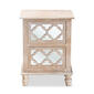 Baxton Studio Celia Rustic French Country 2 Drawer Nightstand - image 3