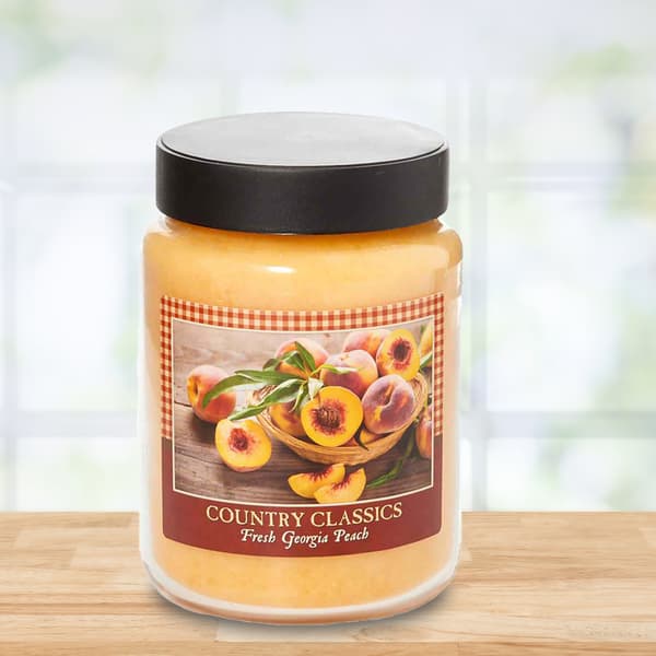 Country Classics Fresh Georgia Peach 26oz. Jar Candle