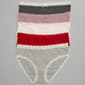 Womens Laura Ashley 5pk. Ribbed Bikini w/ Lace Trim - LS5501-5PKJ - image 1