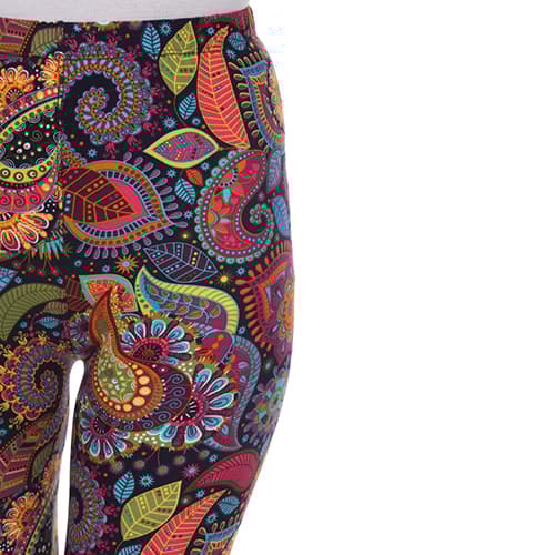 Womens White Mark Paisley Floral Leggings