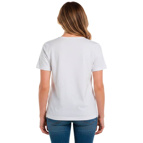 Plus Size Bonnie Evans Short Sleeve USA Floral Tee