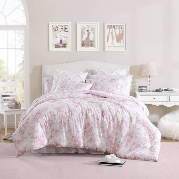 Laura Ashley Delphine Cotton Reversible Comforter Set