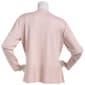 Womens 89th & Madison Pointelle Mix Stitch Peplum Cardigan - image 2