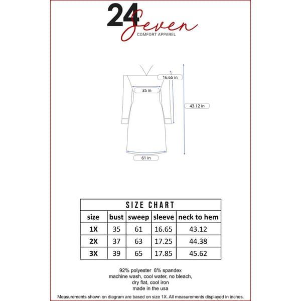 Plus Size 24/7 Comfort Apparel Off The Shoulder Velvet Dress