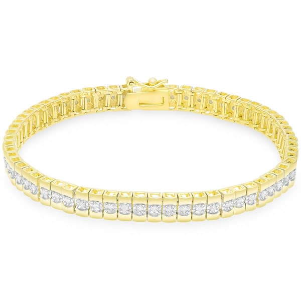 Accents by Gianni Argento Gold Plated Rolex Laydown Bracelet - image 