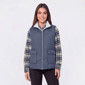 Petite Mountain Ridge Sherpa Lined Zip Mock Neck Vest - image 1