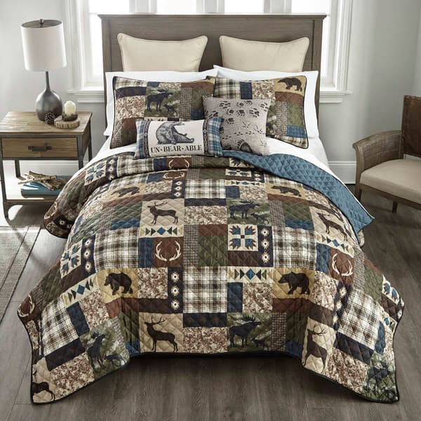 Donna Sharp Your Lifestyle Rustica 3pc. Reversible Quilt Set
