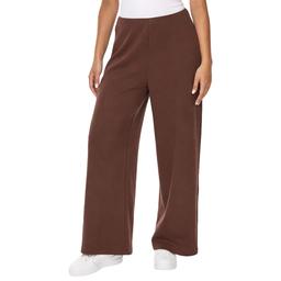 Womens Runway Ready Solid Wide Leg Pull On Casual Pants