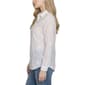 Petite NY Collection Long Sleeve Starfish Button Down Blouse - image 3