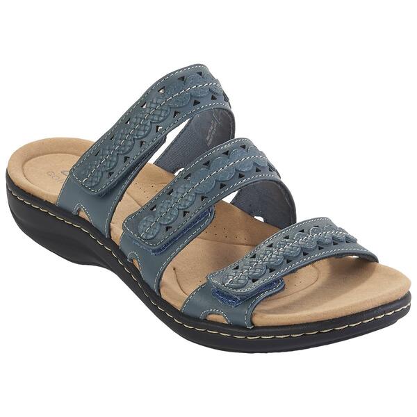 Womens Clarks(R) Laurieann Cove Strappy Slide Sandals - image 