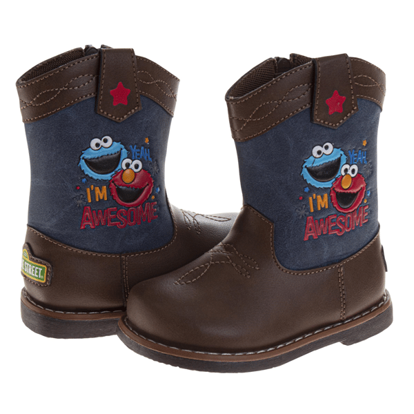 Toddler Unisex Sesame Street® Elmo & Cookie Monster Cowboy Boots