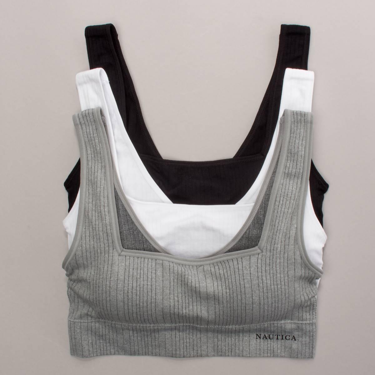 Womens Nautica 3pk. Bralettes - NT1181-3PKB