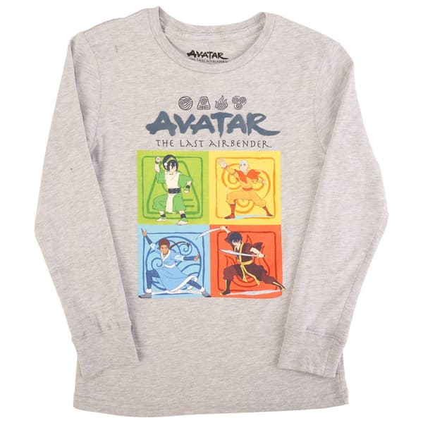 Boys &#40;8-20&#41; Long Sleeve Four Square Avatar Graphic Tee - image 