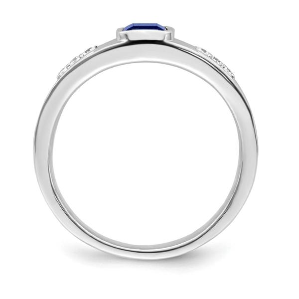 Mens Gentlemen’s Classics™ 14kt. Gold Sapphire & Diamond Ring