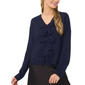 Womens Cece Long Sleeve V Neck Bow Front Sweater - image 1