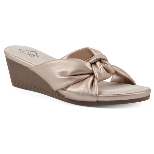 Womens Cliffs by White Mountain Candie Wedge Sandals - image 