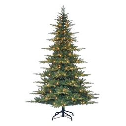 Puleo International 7.5ft. Pre-Lit Utah Fir Christmas Tree