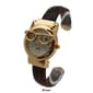 Womens Olivia Pratt&#8482; Cat w/ Glasses Face Bangle Watch - H10065 - image 3