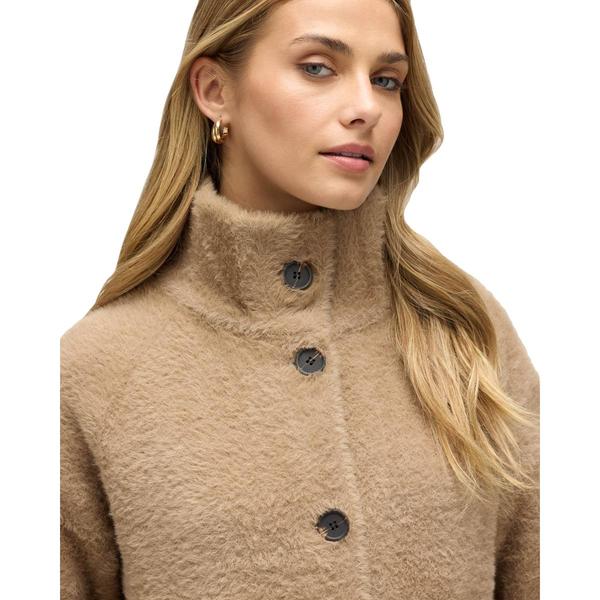 Womens NVLT Eyelash Strand Solid Coatigan