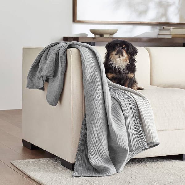 Truly Soft Textured Organic Throw Blanket