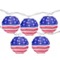 Northlight Seasonal Flag Paper Lantern Lights - 10 Count - image 1