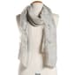 Womens Jessica McClintock Brocade Sheer Shawl with Solid Border - image 3