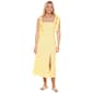 Juniors Trixxi Solid Linen Tie Sleeve Molly Midi Side Slit Dress - image 5