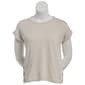 Womens Preswick & Moore® Extend Cuff Sleeve Slub Tee - image 1