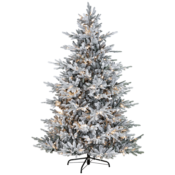 Northlight Real Touch™ 7.5ft. Pre-Lit Flock Teton Christmas Tree