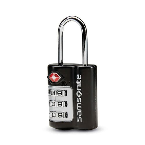 Samsonite 3 Dial Travel Sentry Combo Lock-Black