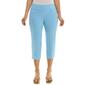 Plus Zac & Rachel Solid Millennium Pull On Cropped Pants - image 1