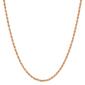 Gold Classics&#40;tm&#41; 22in. 10kt. Rose Gold Hollow Shiny Rope Chain - image 1